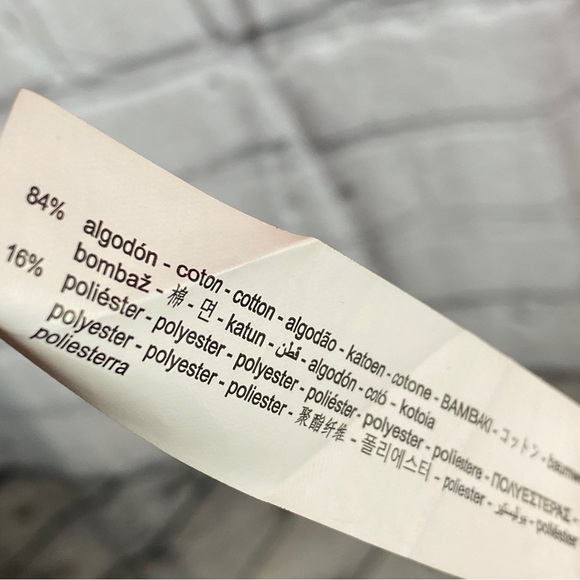 Zara Poplin Embroidered Midi Dress Eyelet Ruffled Puff Sleeve Orange - Picture 8 of 10